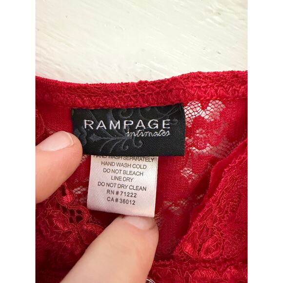 NWT sexy red Rampage lingerie sz M w adjustable straps - Picture 6 of 13